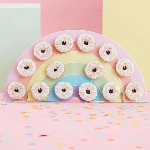 Rainbow Donut Wall - Cypress Sweets